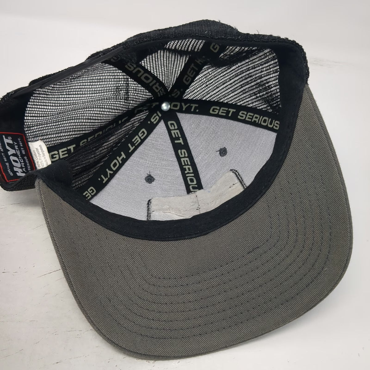 Hoyt Archery REDWRX Gray Trucker Hat One Size Snapback Mesh Logo Patch Hunting