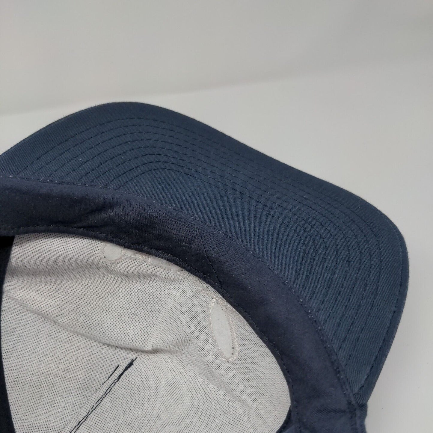 Qwest Snapback Hat Blue OSFA Adjustable Embroidered Solid Cintas