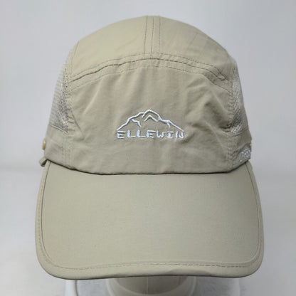 Ellewin UPF50+ Slideback Running Cap Tan One Size Adjustable Breathable Mesh