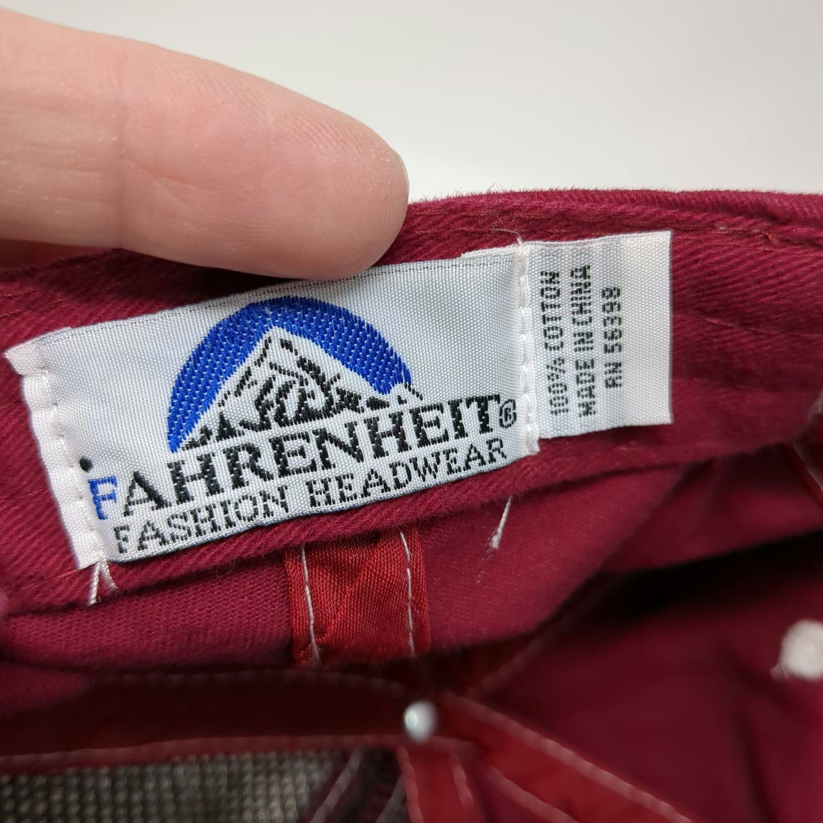 Fahrenheit Baseball Cap Red One Size Ride For Joy Horse Equestrian Slideback Hat