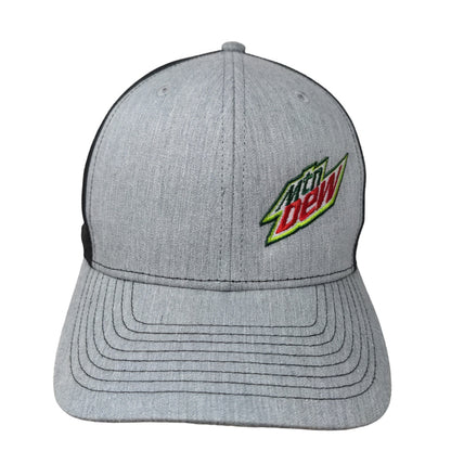 Richardson Men's Snapback Hat Style 312 Gray Black Mtn Dew Logo 2022