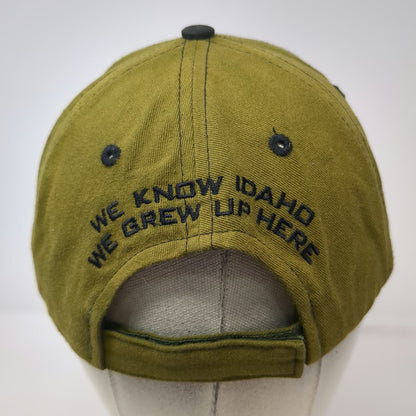 Buck's Bags Baseball Cap Green One Size Farm Bureau Idaho Leather Patch Logo Hat