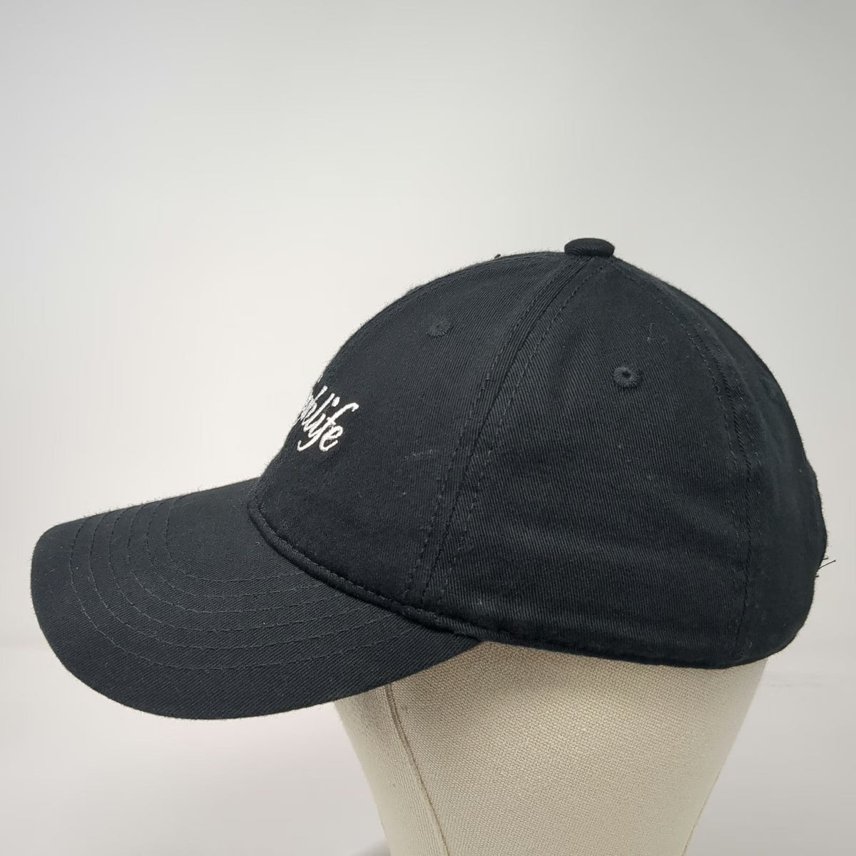 chokoLids Baseball Cap Black One Size Embroidered Highlife Hashtag Slideback Hat