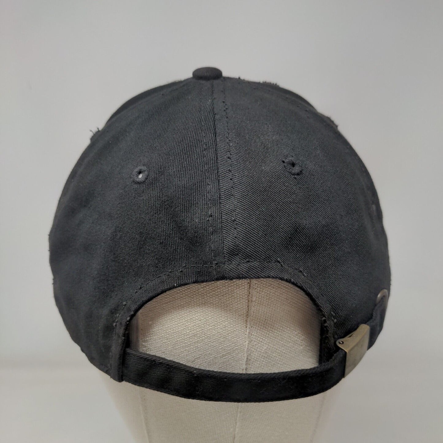 Red Rose Slideback Hat Black One Size Embroidered KB ETHOS Vintage