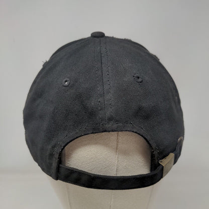 Red Rose Slideback Hat Black One Size Embroidered KB ETHOS Vintage
