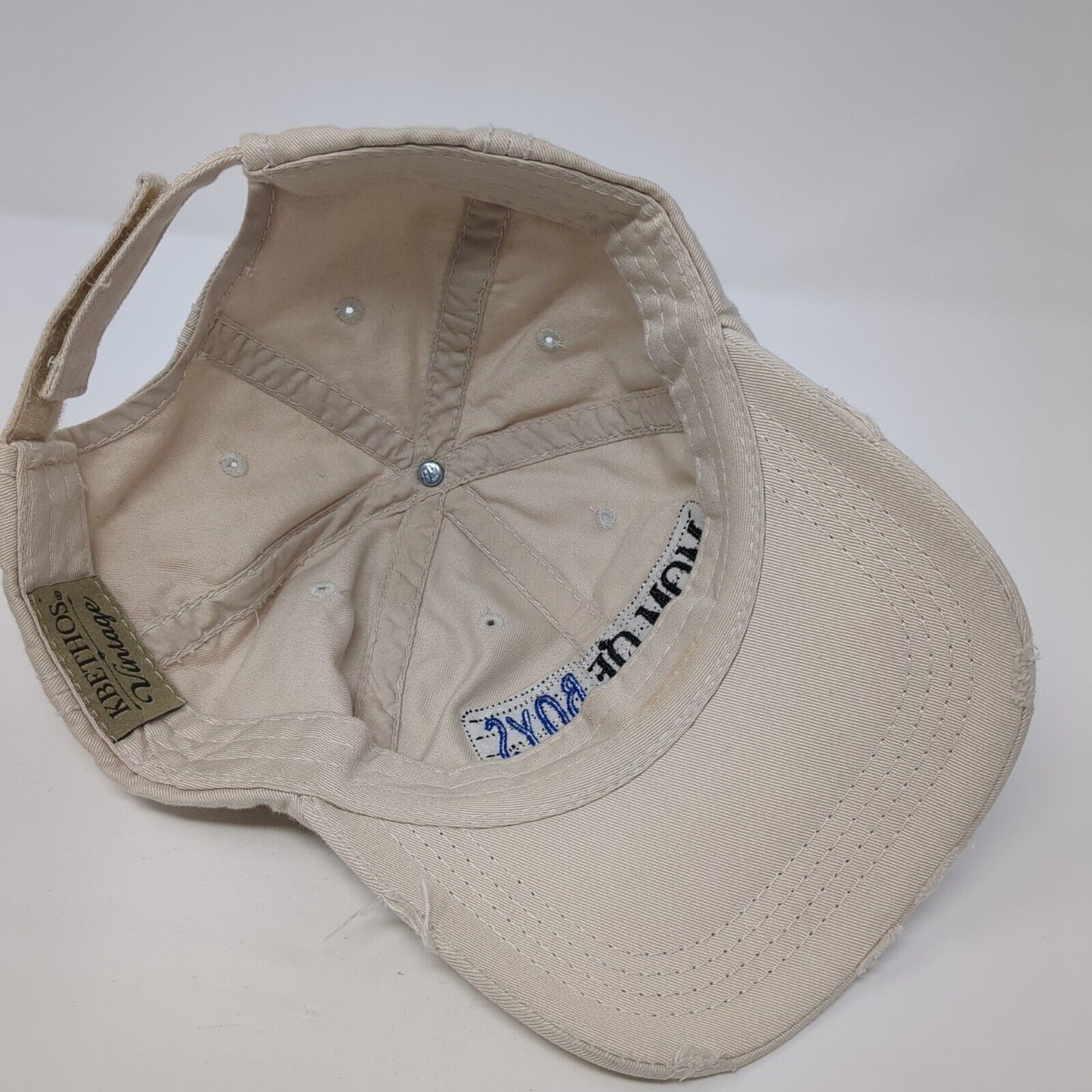 Mom Of Boys Strapback Hat Tan One Size Adjustable KB ETHOS Vintage