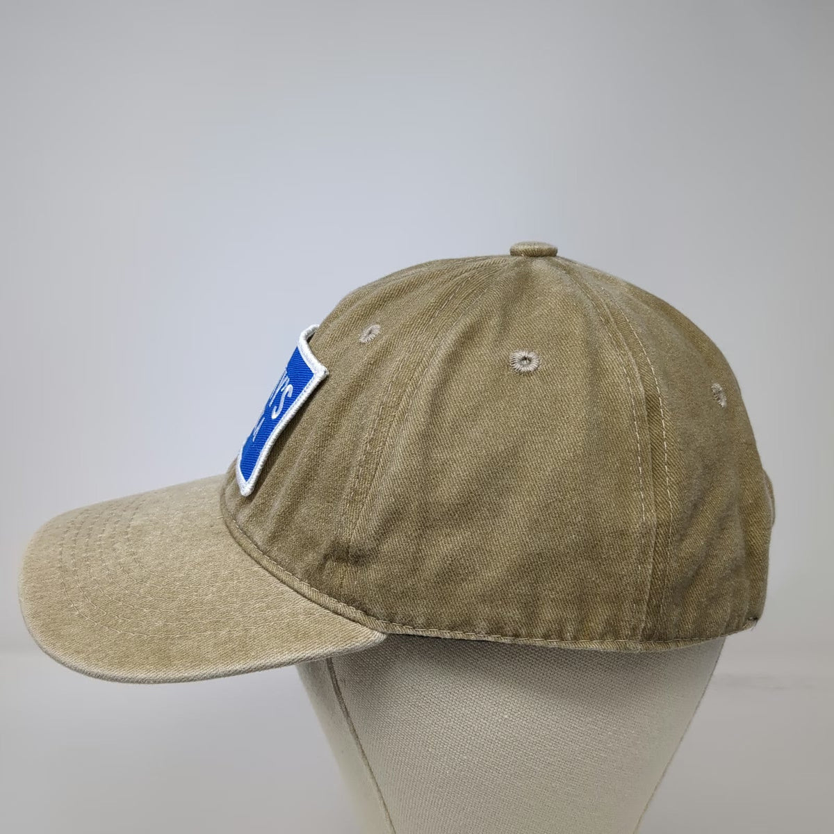 Scotty's Vodka Patch Brown Blue Baseball Cap Hat One Size Cotton Slideback
