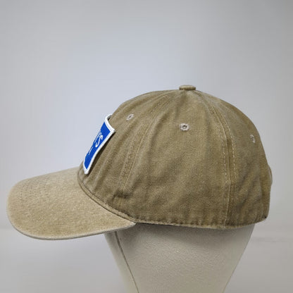 Scotty's Vodka Patch Brown Blue Baseball Cap Hat One Size Cotton Slideback