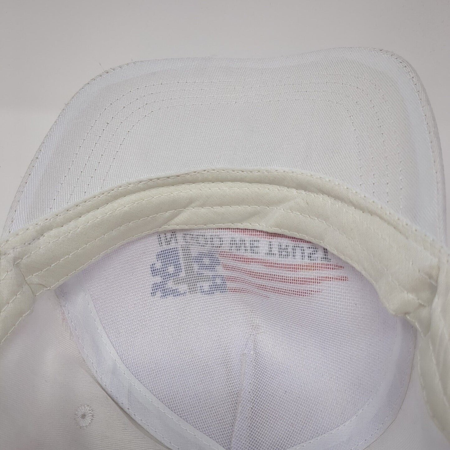 In God We Trust Snapback Hat White OS Adjustable Patriotic 6 Panel Polyester