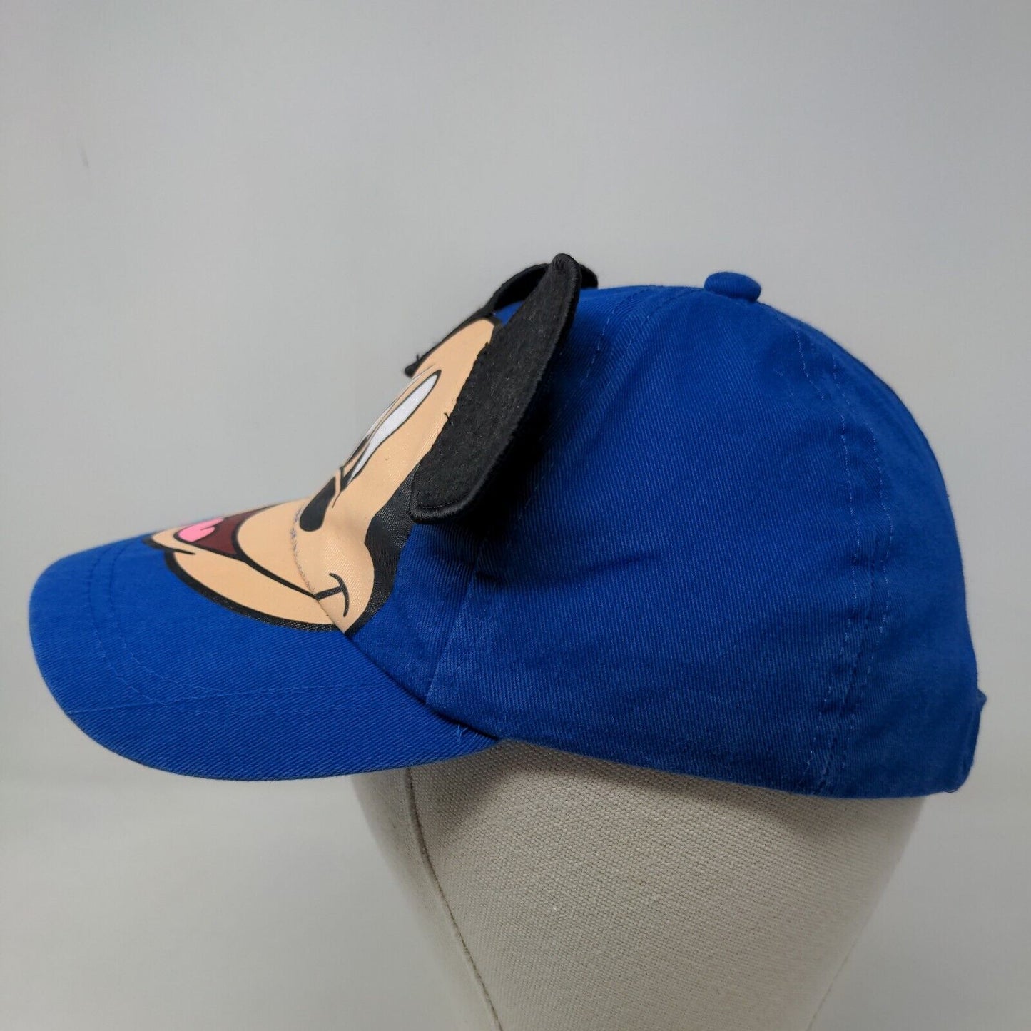 Disney Boy's Strapback Hat Blue Mickey Mouse Embroidered Ears Logo