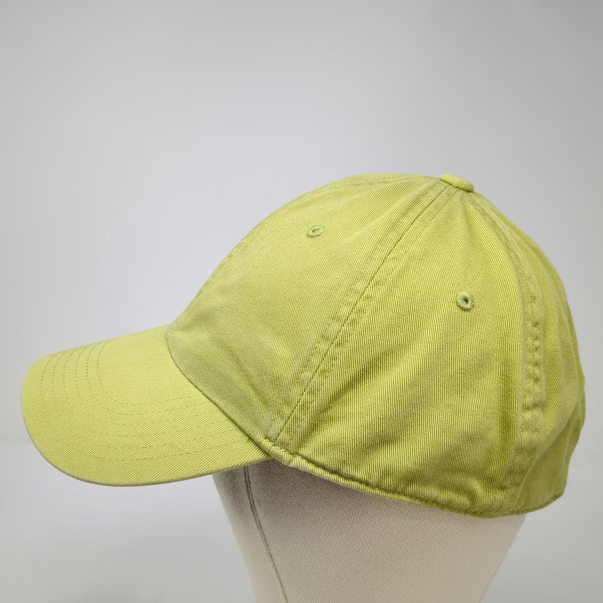 Gap Baseball Cap Green M Slideback Cotton Blank Curved Brim Plain Solid Hat