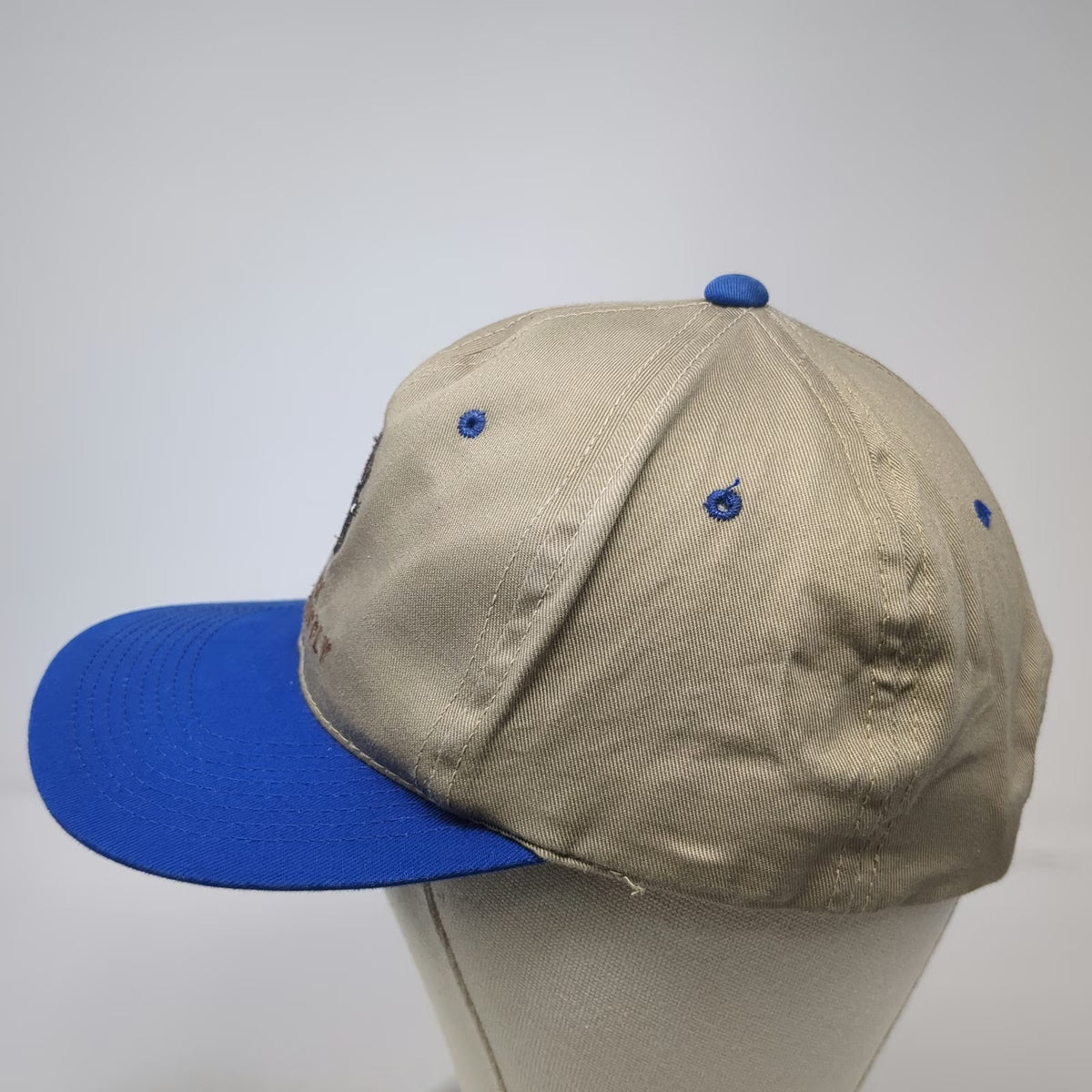Headliner Baseball Cap Blue Beige One Size Bulldog Colfax Grange Supply Hat