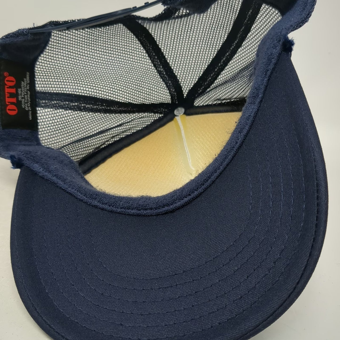 OTTO Trucker Hat Blue White One Size AXID Graphic Foam Mesh Snapback Polyester