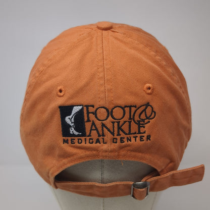 Mix 106 Foot & Ankle Medical Center Baseball Cap Orange One Size Adjustable KC