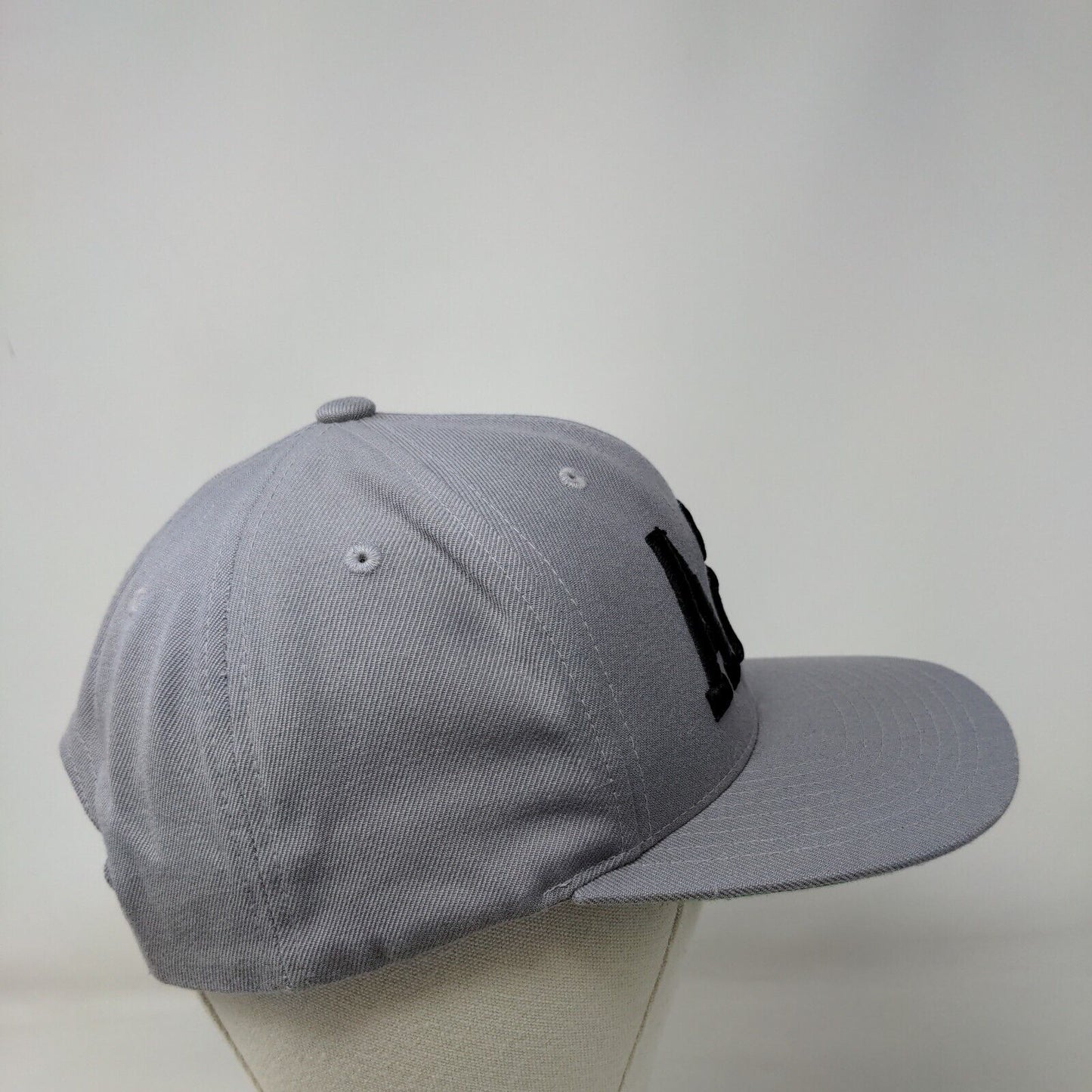A2P Snapback Hat Gray One Size Adjustable Embroidered 6 Panel Yupoong