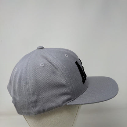 A2P Snapback Hat Gray One Size Adjustable Embroidered 6 Panel Yupoong