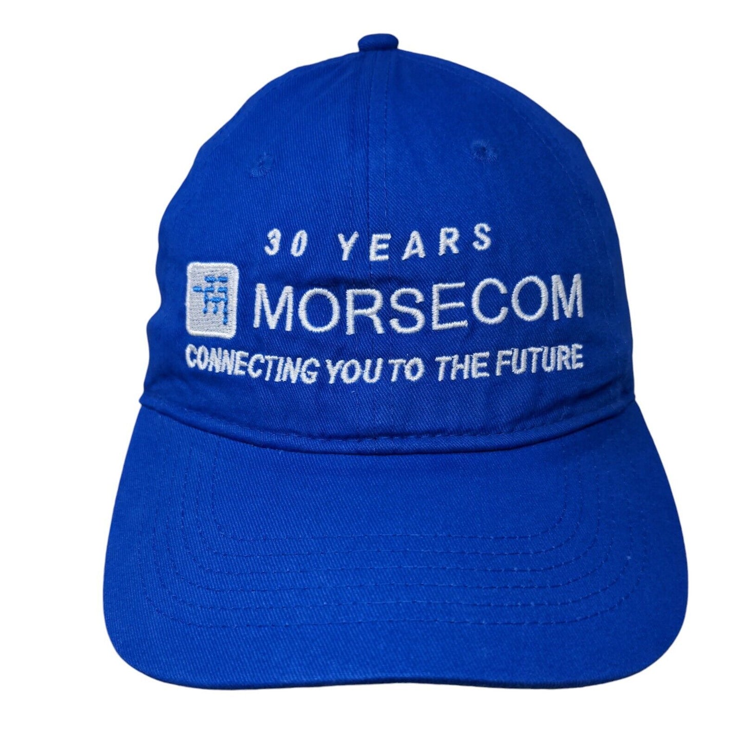 30 Years Morsecom Connecting You To The Future Strapback Hat Blue One Size BIG X