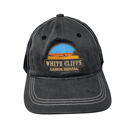White Cliffs Canoe Rental Strapback Trucker Hat Gray Adult Outdoor Cap