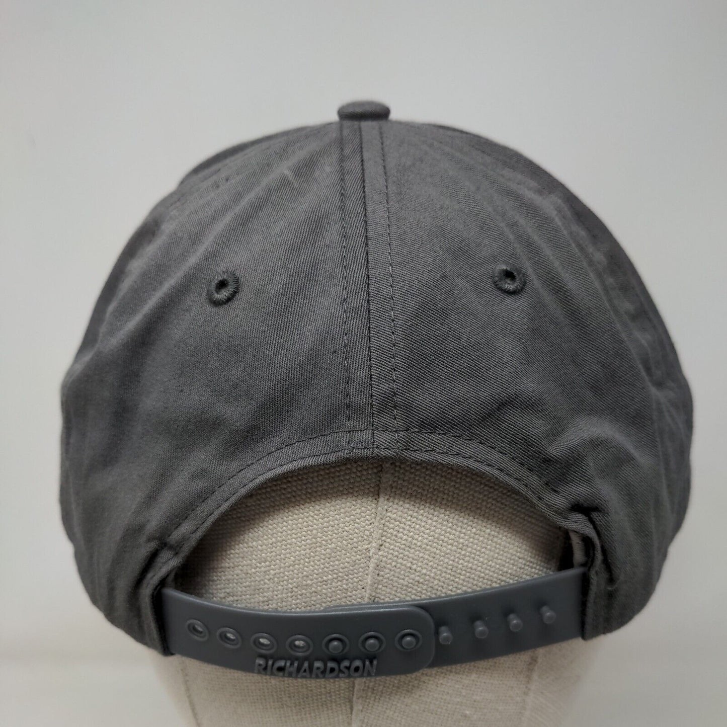 D2 Snapback Hat Gray M/L Embroidered Pro 212 Adjustable Richardson