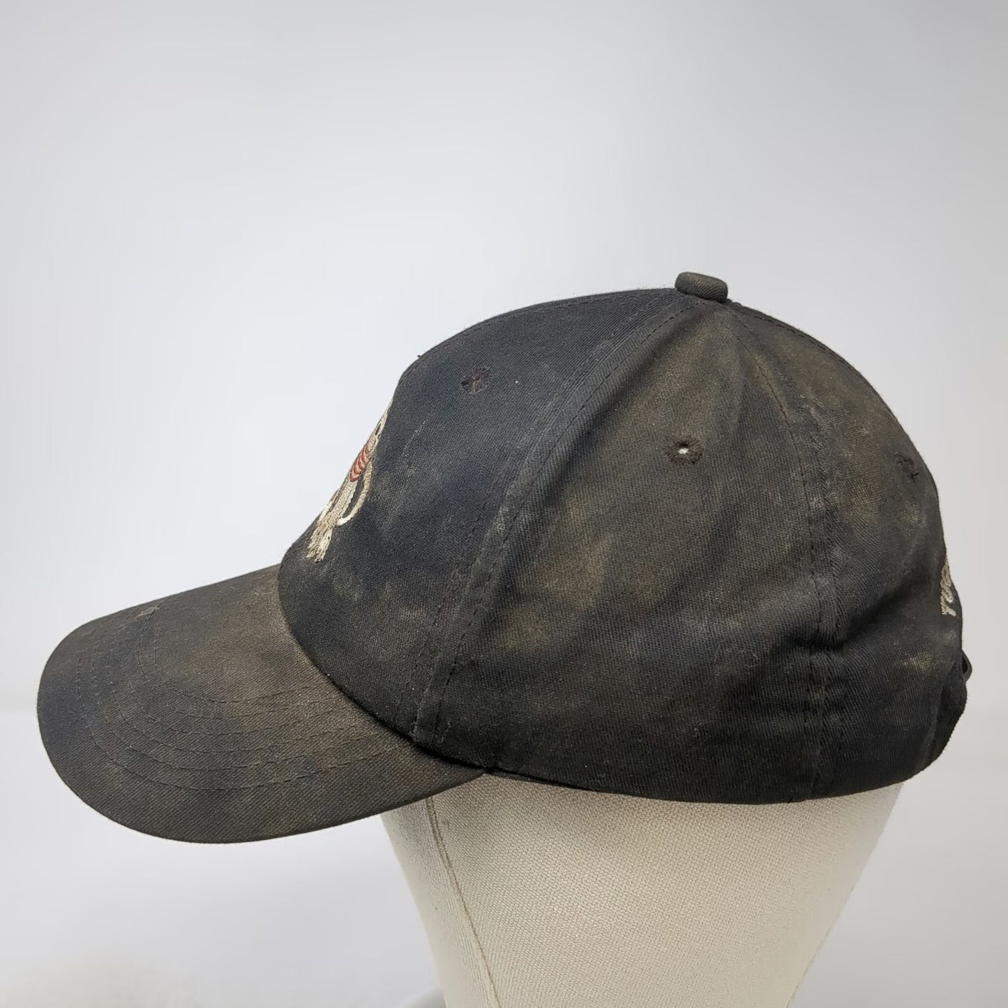 Tucker Sno-Cat Corp Snapback Black Hat OSFM Embroidered Mascot Logo Industrial