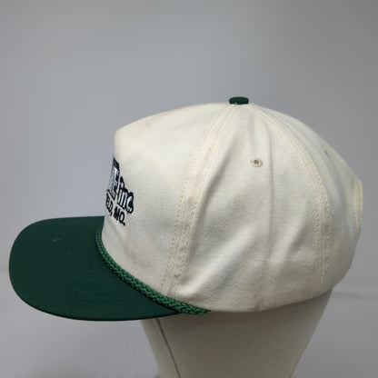 Mad Hatters Inc 5 Panel White Green Hat One Size Rope Prime Inc Springfield MO