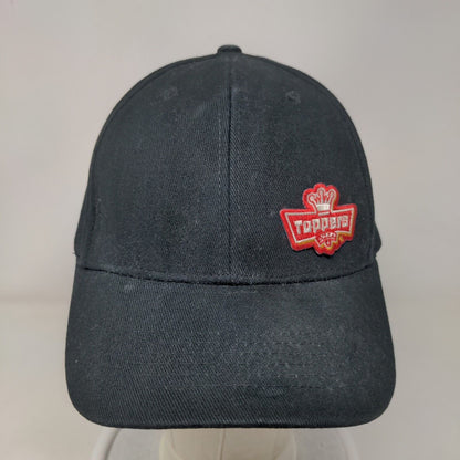Toppers Pizza Fitted Hat Black L/XL HTT Head To Toe Employee Uniform