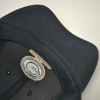 Green Bay Packers NFL Team Apparel Black Gray One Size Strapback Embroidered Hat