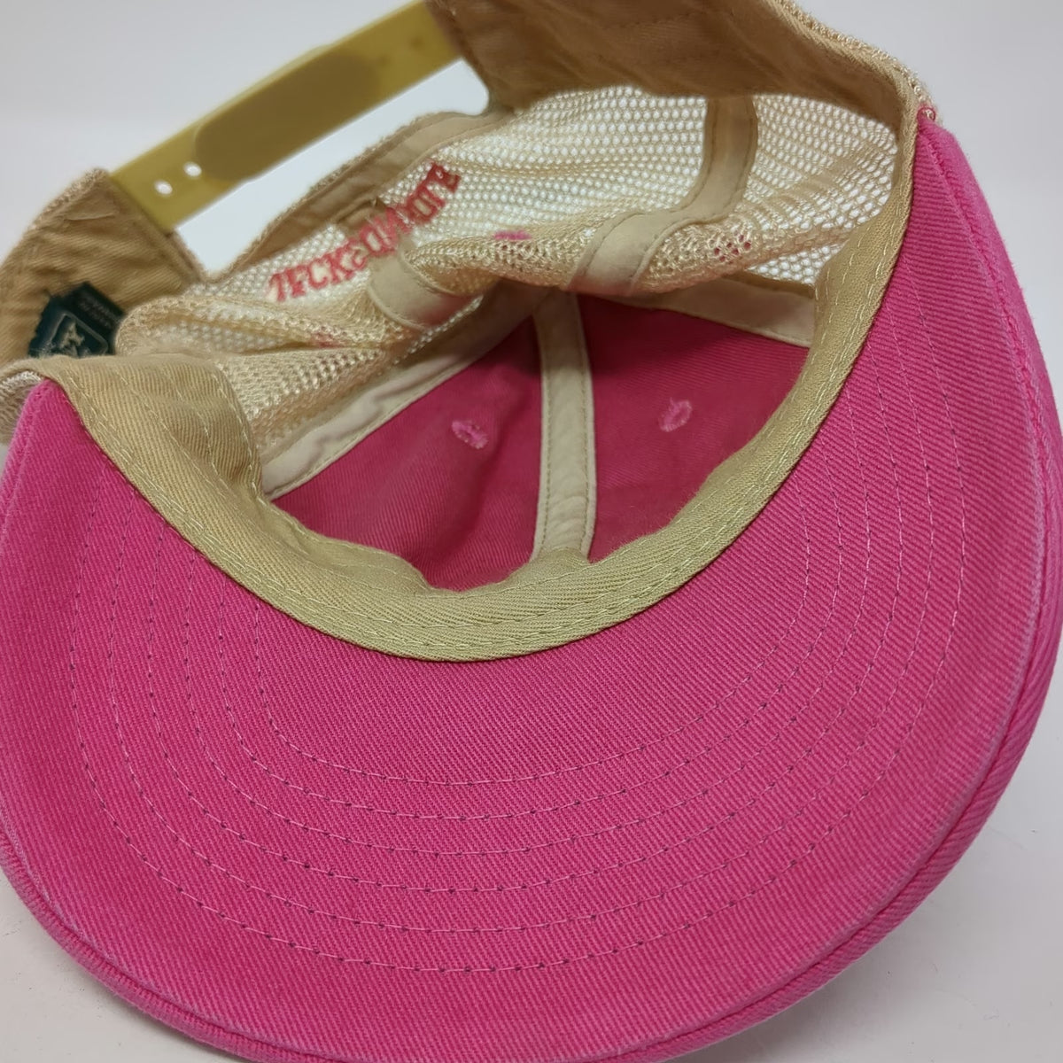 Legacy Trucker Hat Pink One Size Jackson Hole Bucking Horse Snapback Mesh Cap