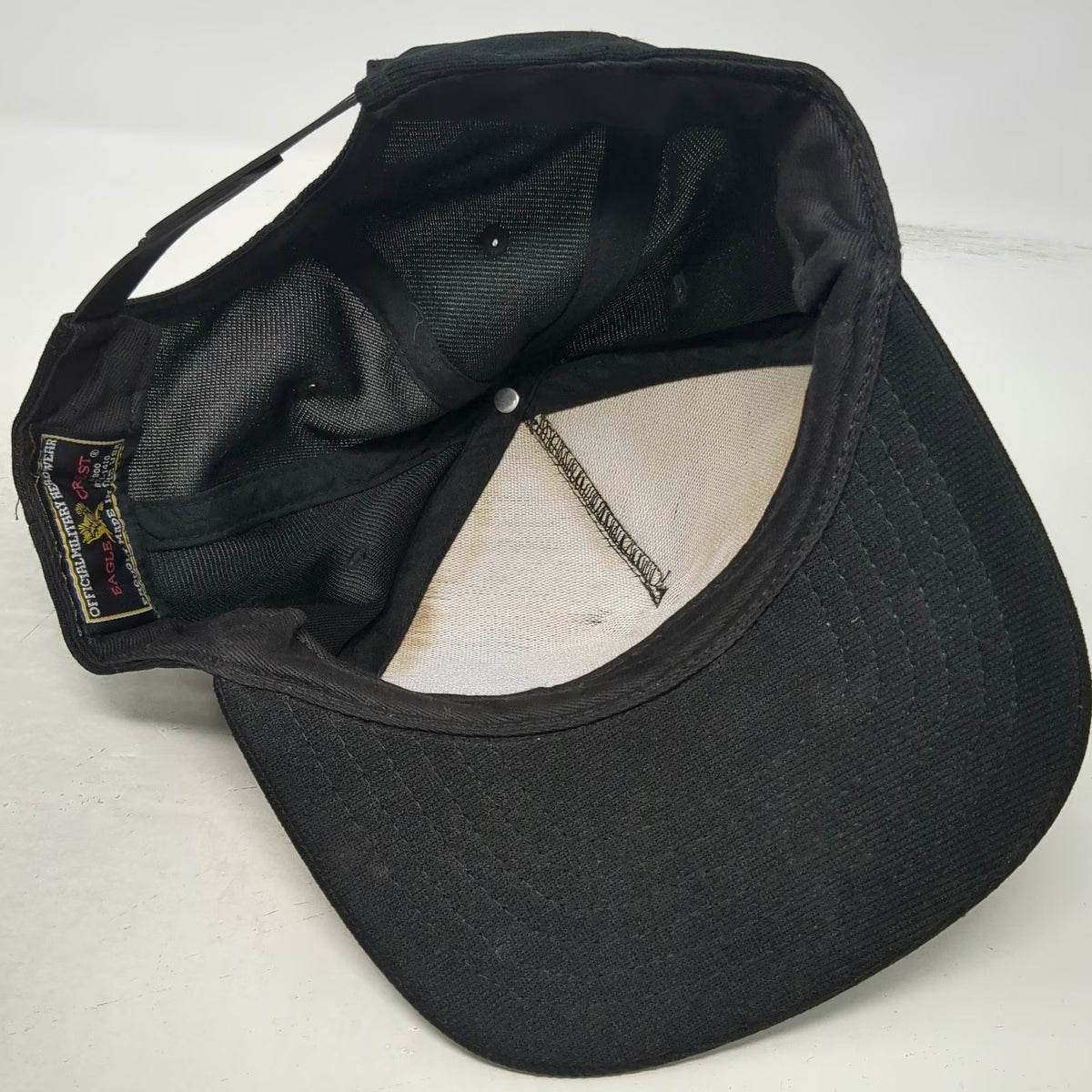 Eagle Crest 5 Panel Black One Size VFW Post 63 Boise Idaho USA Made Hat