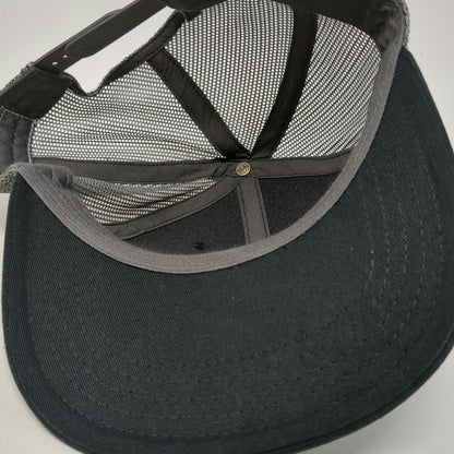 Trucker Hat Black One Size Yellowstone National Park Mesh Snapback Pine Trees