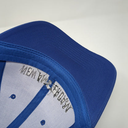 New Amsterdam Snapback Mesh Back Trucker Hat Blue One Size Mesh Back