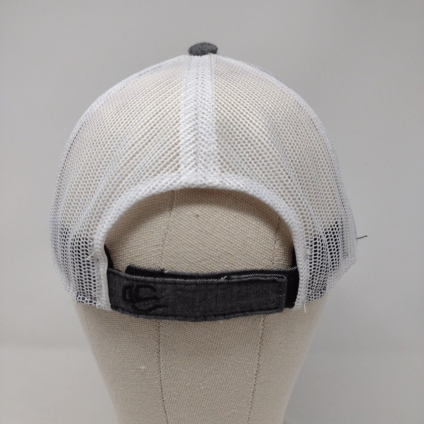 WMS Star Strapback Mesh Back Trucker Hat Gray OSFA Outdoor Cap