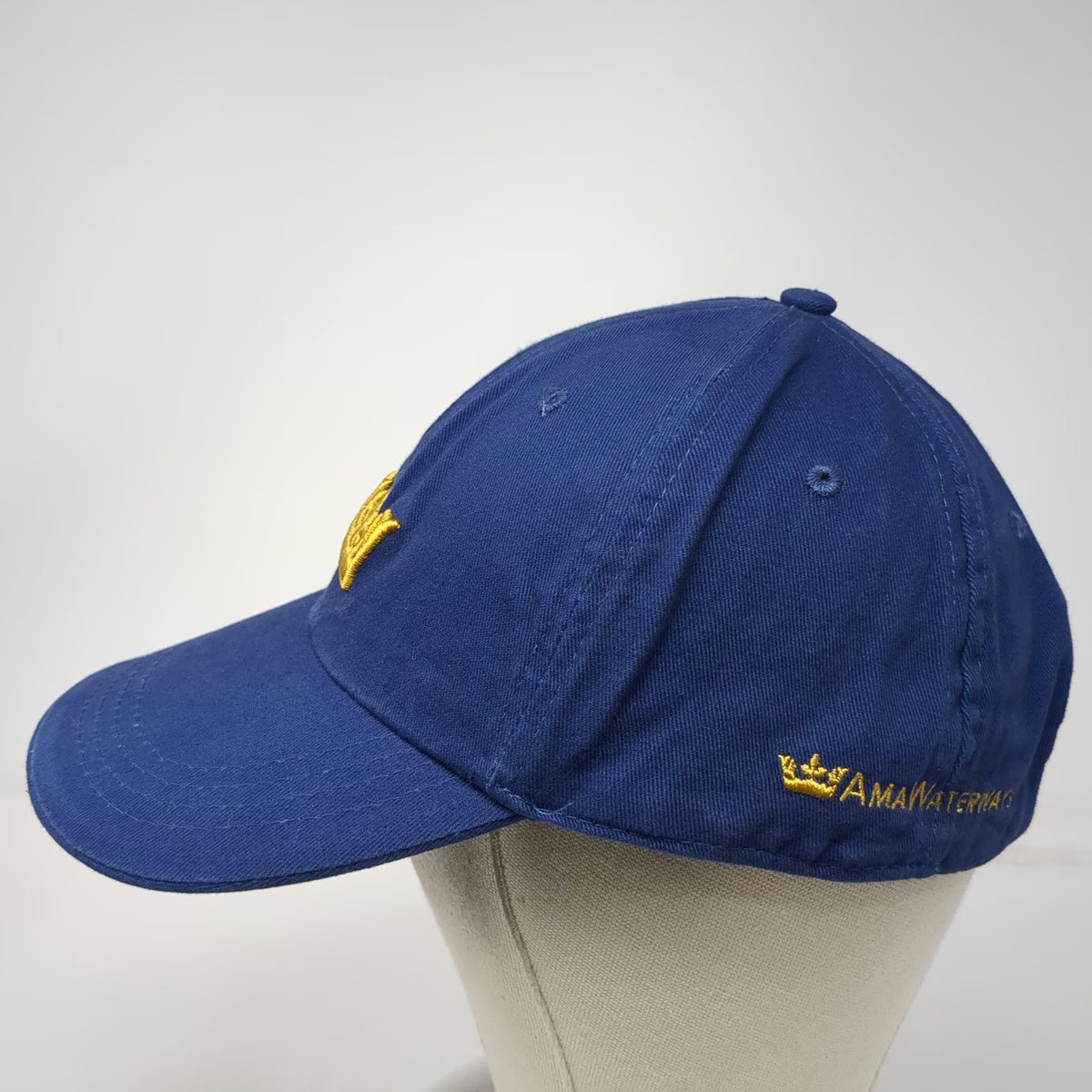 Ama Waterways Gold Crown Baseball Cap Blue One Size Cruise Line Embroidered Hat