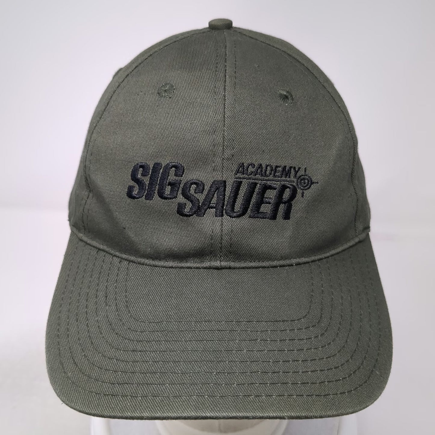 Sig Sauer Academy Baseball Cap Green One Size Strapback Hat Shooting Training