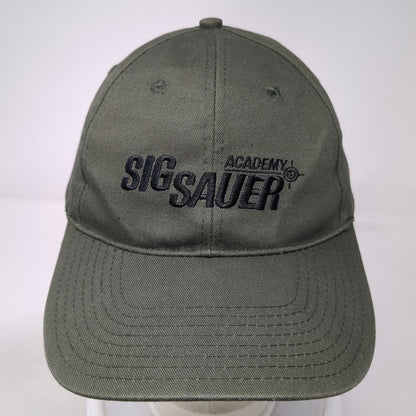 Sig Sauer Academy Baseball Cap Green One Size Strapback Hat Shooting Training