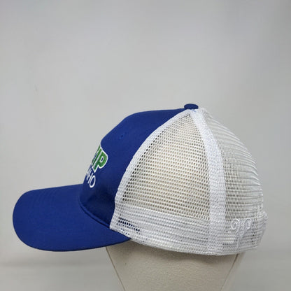 Zip Idaho Snapback Mesh Back Trucker Hat Blue OSFA Colorblock Vie