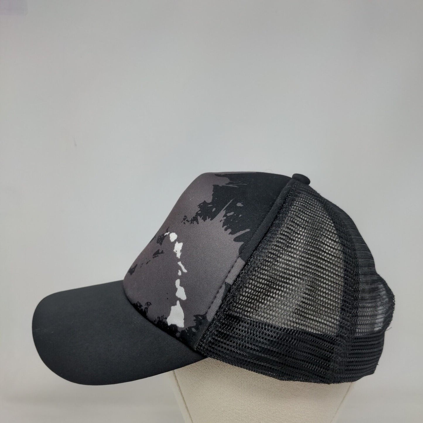Surfware Hawaiian Classics Snapback Trucker Hat Black OSFA Adjustable Mesh Back