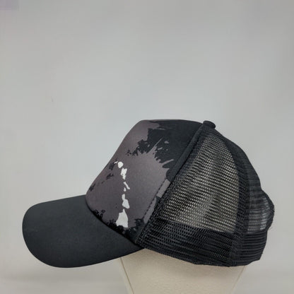 Surfware Hawaiian Classics Snapback Trucker Hat Black OSFA Adjustable Mesh Back