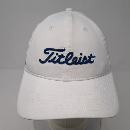 Titleist Pro V1 Strapback Golf Hat White One Size Embroidered 6 Panel