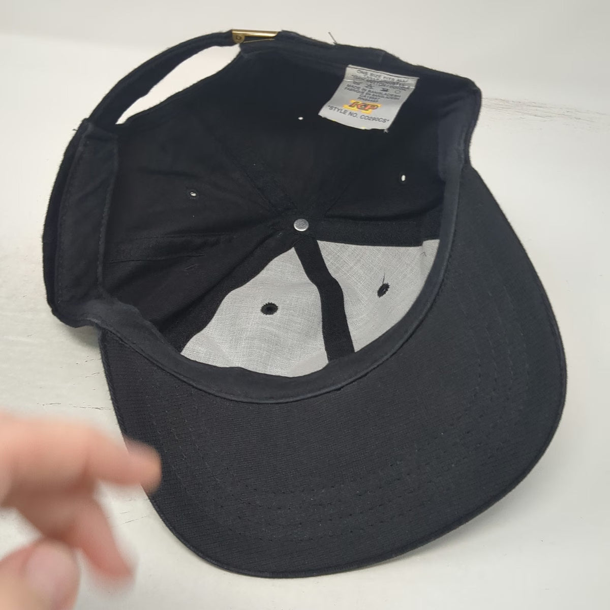 KP Baseball Cap Black One Size Toyota Motor Oil Piston Metal Medallion Hat