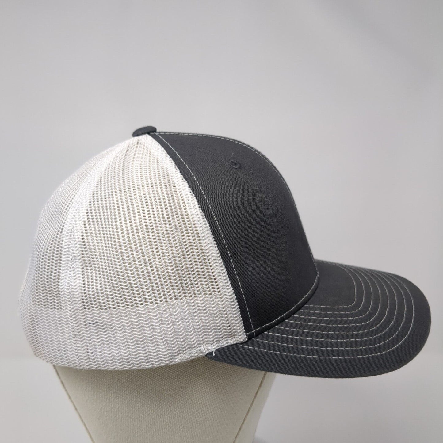 83 Snapback 112 Trucker Hat Gray One Size Adjustable Mesh Back Richardson