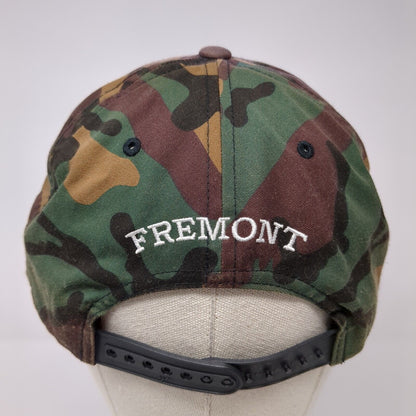 Fremont Snapback Hat Camouflage One Size Adjustable Embroidered Classics Yupoong
