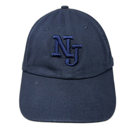 All City Polo Club Baseball Cap Blue One Size Embroidered NJ Logo Slideback hat