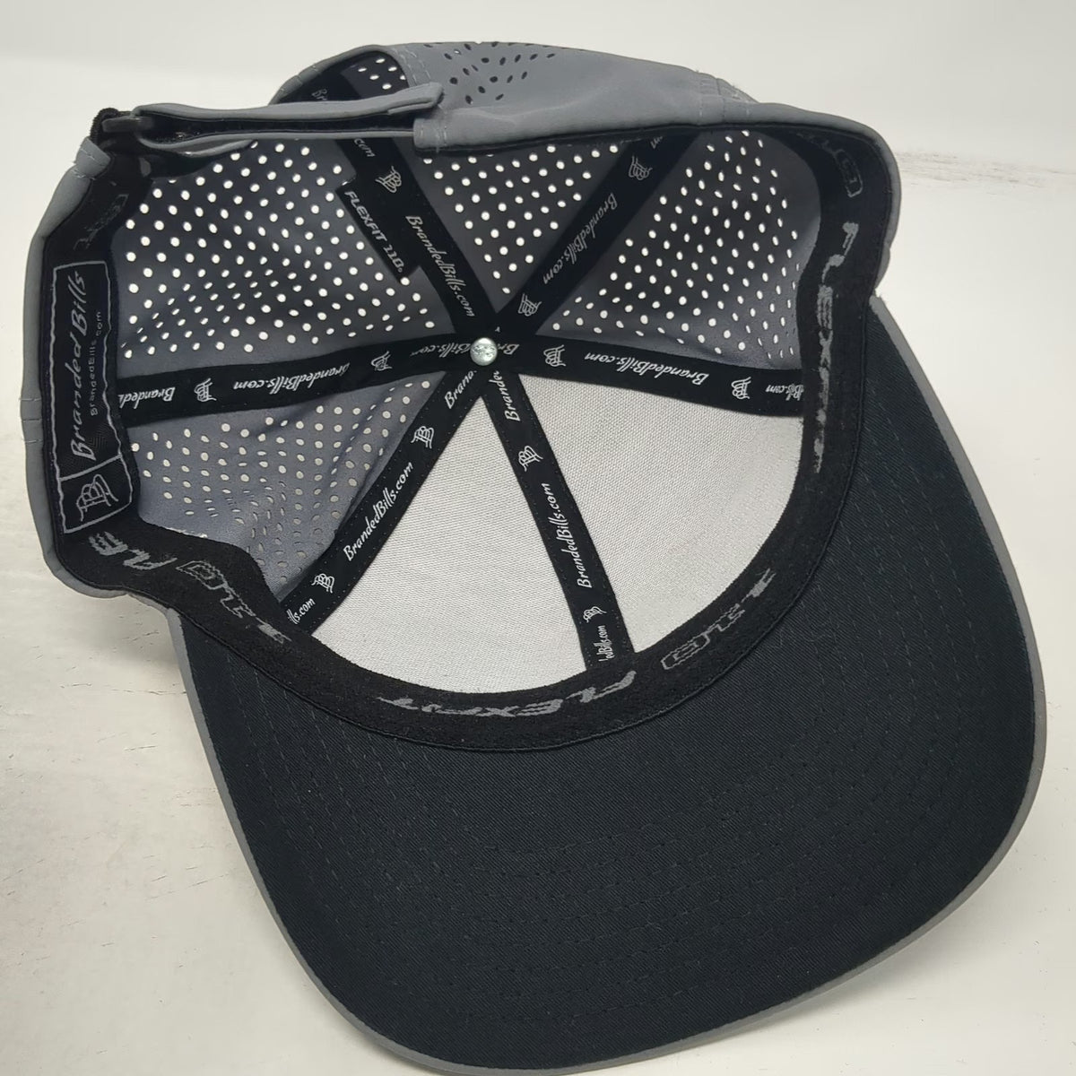 Branded Bills Baseball Cap Gray One Size Staccato 2011 Rubber Logo Slideback Hat