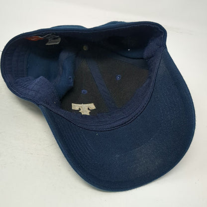 Nike Baseball Cap Blue M Fitted Hat Legacy 91 Stretch Fit Embroidered Letter T