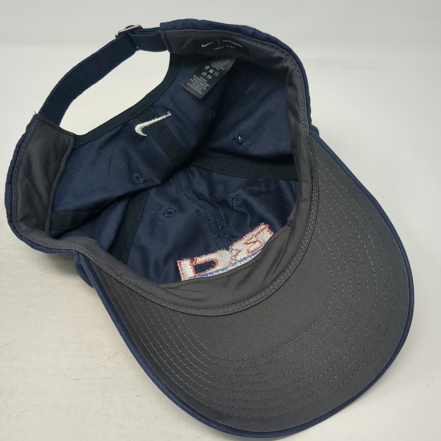 Nike Baseball Cap Blue Red White One Size Dri-FIT Bradley Caldwell BCI Logo Hat