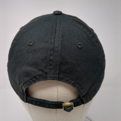 Nope Slideback Hat Black One Size Adjustable Embroidered Solid 6 Panel