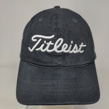 Titleist Slideback Hat Black One Size Embroidered FJ Pro V1 6 Panel