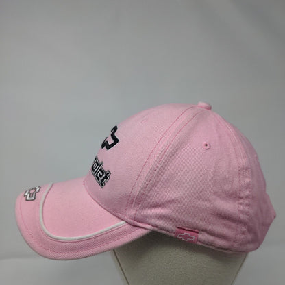 Chevrolet Strapback Hat Pink One Size Adjustable Embroidered Hot Rods
