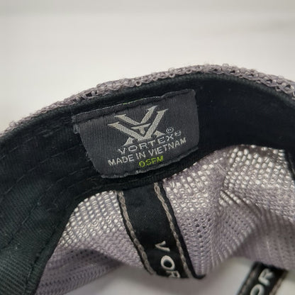 Vortex Trucker Hat Gray One Size Mesh Back Snapback Logo Hunting Shooting Gear